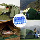 10x Quick Knot Anti Slip AluminumAlloy Tent Wind Rope Buckle Accessory Blue