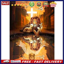 5D Full Round Drill Diamond Painting God and Lion Kits Picture Rhinestones