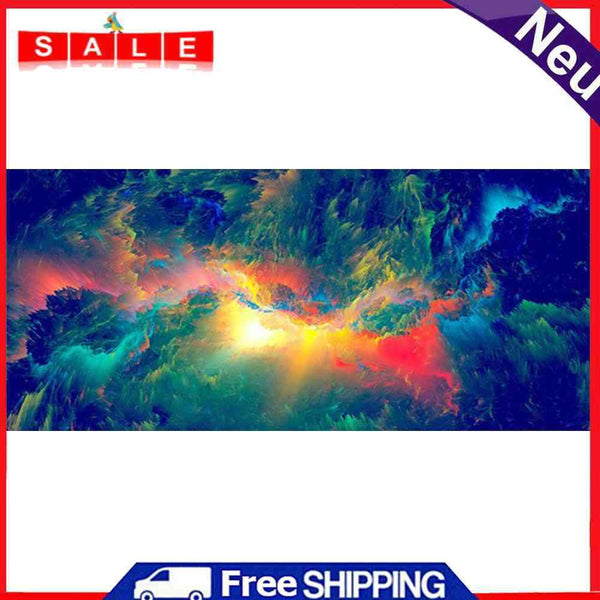 Colorful Cloud Oil Paint By Numbers Kits Hand Painted Wall Craft for Adults Kids