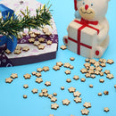 100pcs Mix Size Wooden Plum Blossoms Flowers Buttons DIY Sewing Scrapbook Decor