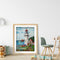 Hand Painted Oil Paint by Numbers DIY Lighthouse Drawing Wall Decoration Gift