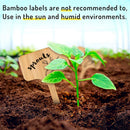 50x Wooden T-Shape Plant Labels Seed Potted Herbs Flowers Sign Tags Sticks Newly