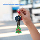 5pcs DIY Full Drill Special-shaped Diamond Painting Christmas Keychain Bag Decor