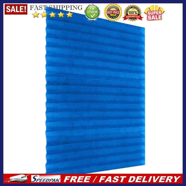 Self-Adhesive Pleated Blinds Half Blackout Curtains for Living Room Shades Bl