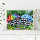 5D Diamond Painting Kit Animal Full Round Drill Rhinestone DIY Decoration Gif