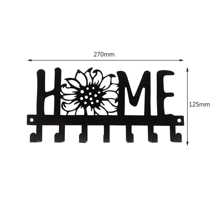 Home Metal Key Holder Multipurpose Living Room Bedroom Kitchen Hooks Hanger Rack