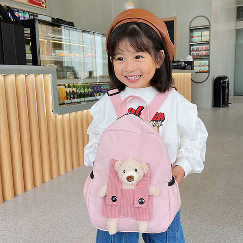 #A Children School Bags Cartoon Bear Toddler Kindergarten Backpack 3-8 Years O