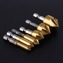 6pcs/set Metric Woodworking Countersink Drill Bit 90 Degree Steel Wood Dril