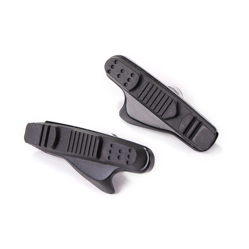 2X Road Bicycle Cycling Folding Bike V Brake Pads Holder Blocks (Black)