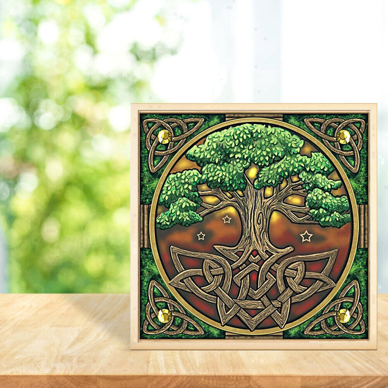5D DIY Full Drill Diamond Painting Tree Cross Stitch Mosaic Kits Bedroom Decor