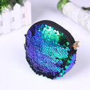 Multi Sequins Coin Wallet Women Change Purse Girl Round Clutch Bags (Green)