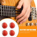 4pcs Electric Guitar Knob Cap Guitar Volume Tone Button for EPI LP (Red) Newly