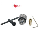 Brass With Chuck Key Micro Motor Drill Chuck 0.3-4mm Taper Clamping Range