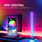 2pcs Remote Control Colorful RGB LED Rhythm Strip Light Kits Ambient Lamp Bar