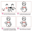4 Pcs Expressions Pregnancy Baby Bump Belly Stickers Maternity O6J7 hot.
