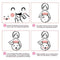 4 Pcs Expressions Pregnancy Baby Bump Belly Stickers Maternity O6J7 hot.
