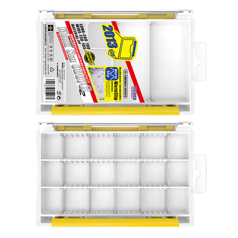 Double Sided Fishing Hooks Lures Bait Fishing Tackle Case (Movable Baffle)