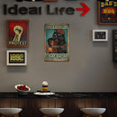 Metal Signs Cat Playing Guitar Iron Painting Art Poster Waterproof 20x30cm