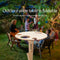 Beach Wine Table for Sand, Wooden Picnic Desk, for Garden Yard Party Camping