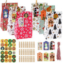 Holiday Paper Bag Countdown Hanging Tags Number Label Christmas Advent Calendar