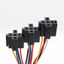 Car Fuse Relay SPST Automotive Electrical Relays 12V 5-Pin 30A with 14AWG Wires