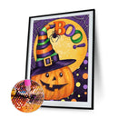 Diamond Painting Halloween Pumpkin Full Round Drill Picture of Rhinestone K