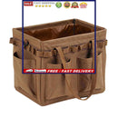 Wide Mouth Tool Bag Camping Woodworking Container Collapsible Camping Tool Ba