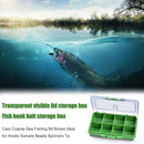 Plastic Fishing Lures Storage Box Carp Fish Hooks Bait Gear Tackle Organizer