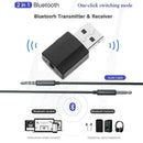 USB Bluetooth 5.0 Audio Adapter Transmitter Receiver Speaker For TV AUX I6G1
