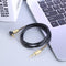 3.5mm Jack Stereo 1m Audio Cable Male to Male 90 Right Angle Cable (Black)
