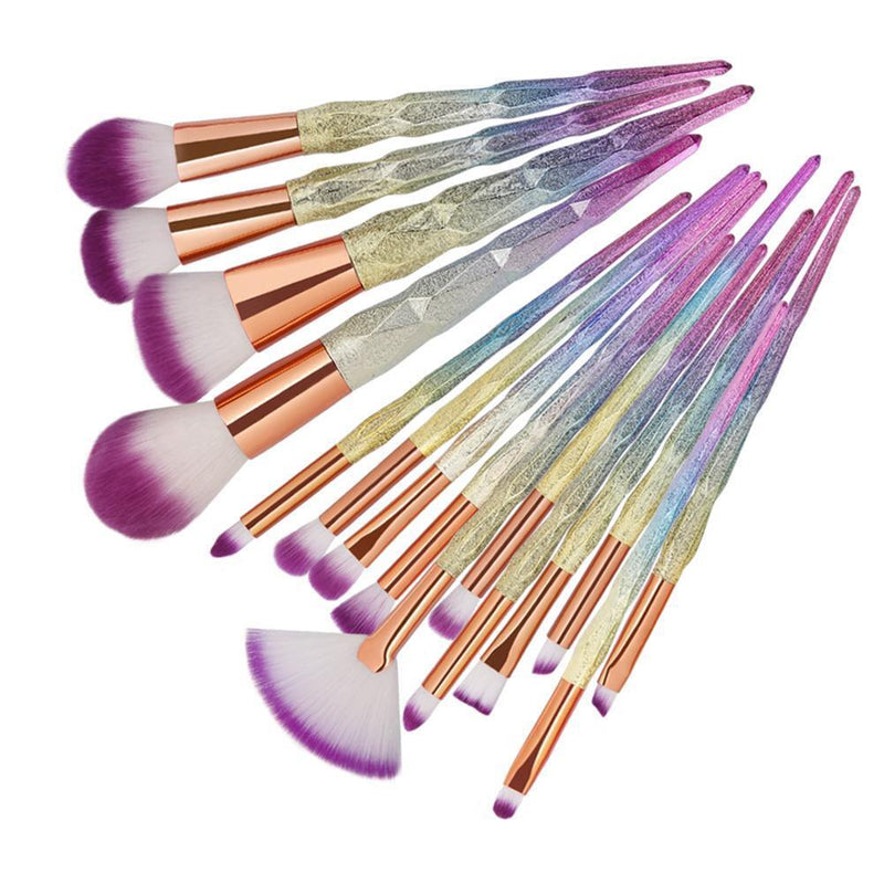 15pcs/Set  Cosmetic Brushes Eyeshadow Foundation Brushes Beauty Tools(3)