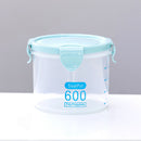 Transparent Beans Storage Box with Buckle Home Plastic Food Sealed Container