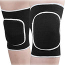 2pcs Warm Knee Support Kneepad Breathable Basketball Knee Pad Strap (Black)