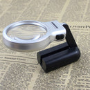 3X Reading Portable Handheld Magnifier Glass with 2 LED Lights Folding Loupe