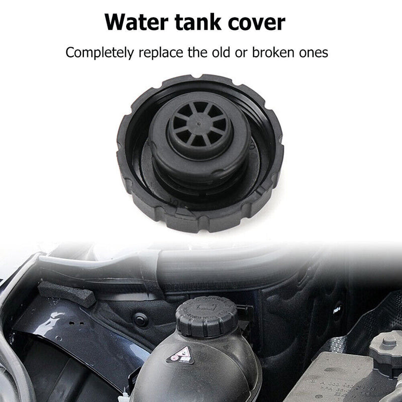 Radiator Coolant Liquid Storage Covers Black for Mercedes C E S GLK ML Class