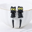 Jewelry Fashion Stud Earrings Polymer Clay Handmade Cat Earring Cartoon Animal