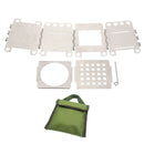 Camping Wood Stove Portable Outdoor Folding Picnic Grill BBQ Cooking Stove Newly