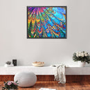 Colorful Texture Circle Oil Paint By Numbers Kits Canvas DIY Picture Craft