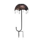 Solar Garden Lights aterproof Plug Umbrella Art Lamp Yard Decor (Colorful)