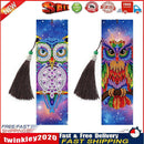 2pcs Birds DIY Special Shaped Diamond Painting Leather Embroidery Bookmark Newly