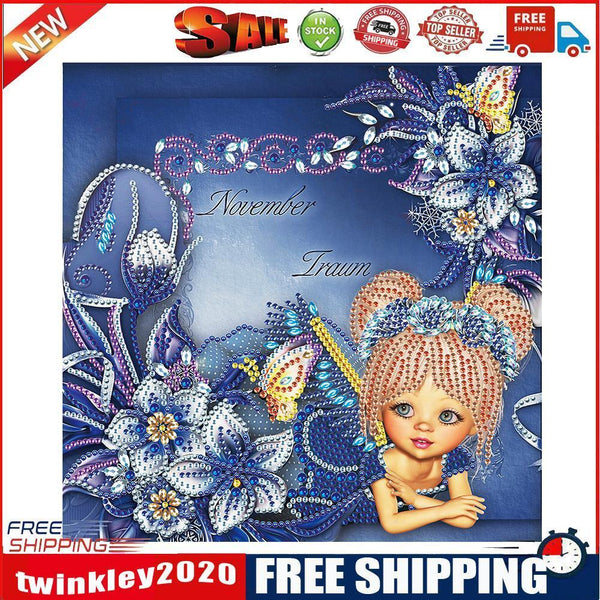 Diamond Painting Cartoon Girl Partial Special Drill Rhinestone Kit (EP001)