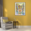 5D Diamond Painting Kit Butterfly Fairy Full Round Drill Rhinestone DIY Wall Art