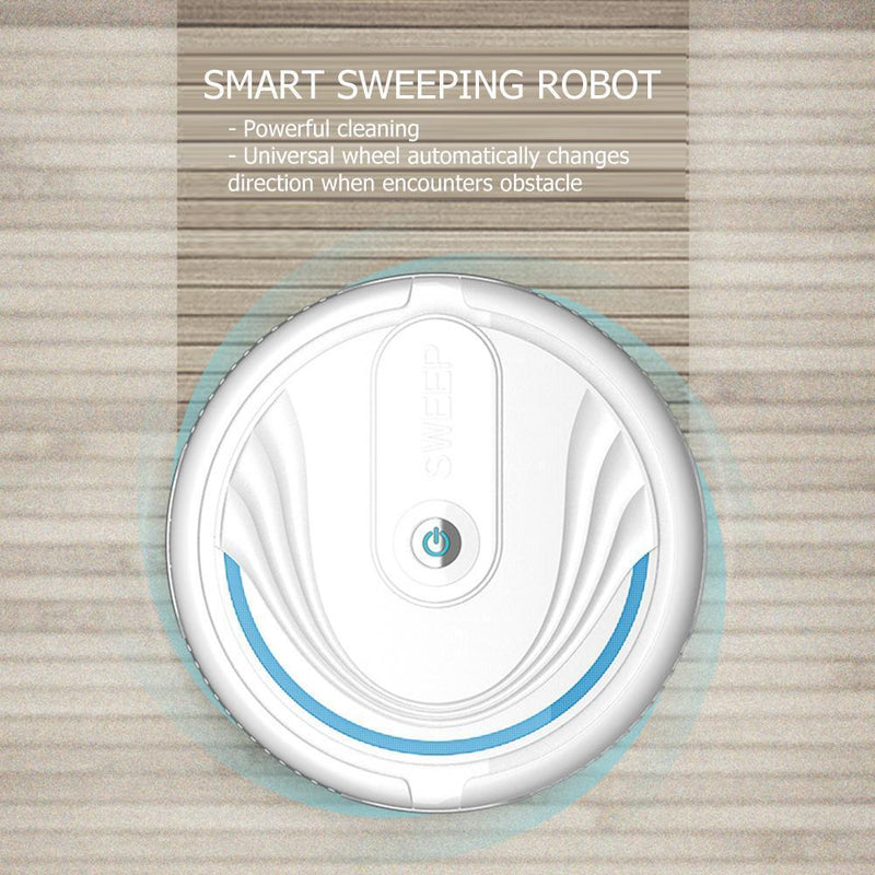 5pcs Smart Floor Sweeping Robot Auto Vacuum Cleaner (Black Gray)