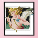 Embroidery Threads Set 14CT Stamp Print Canvas Cross Stitch Picture Needlework