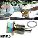 1pc M14x1.5 Car Engine Magnetic Oil Drain Plug Screw Sump Nut Bolt Nut S1Q0