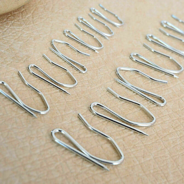 50 Pcs Pin Hooks Curtain Hooks French Pinch Pleat Fabric E1S3 Hook Sun A7U0 J2E0