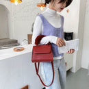 Fashion Alligator PU Women Messenger Handbag Plush Handle Shoulder Totes Bags