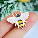 Cute Cartoon Bee Kind Enamel Pin Honey Bee Animal Badge Brooch Pins Jewelry Gift