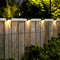 4pcs LED Solar Lamp Outdoor Stair Garden Fence Step Wall Lights (Warm) Newly