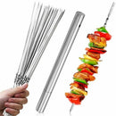 Grilling Skewers Set Stainless Steel BBQ Skewers Metal BBQ Skewers BBQ Sticks